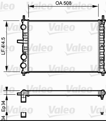 Radiateur Valeo 731306