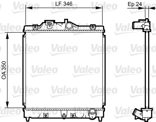 Radiateur Valeo 731434