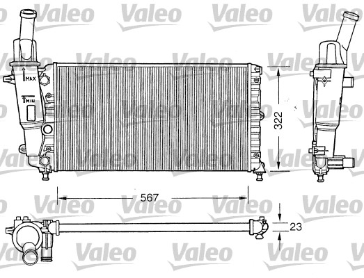 Radiateur Valeo 731558