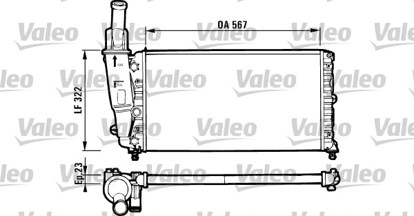 Radiateur Valeo 731562