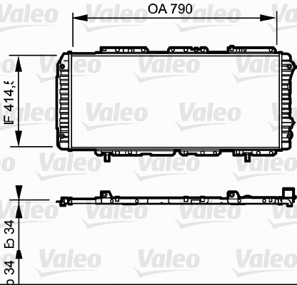 Radiateur Valeo 731611