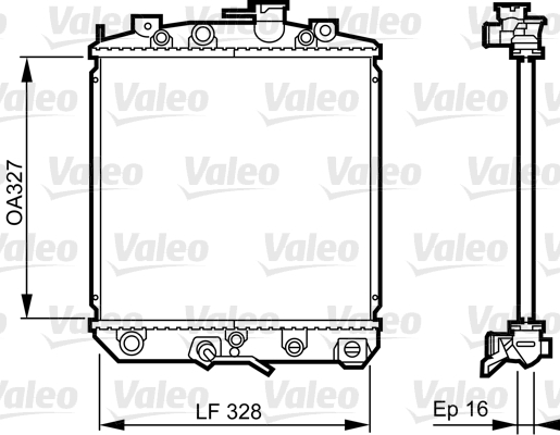 Radiateur Valeo 731623