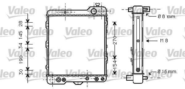 Radiateur Valeo 731760