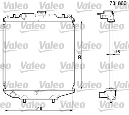 Radiateur Valeo 731866