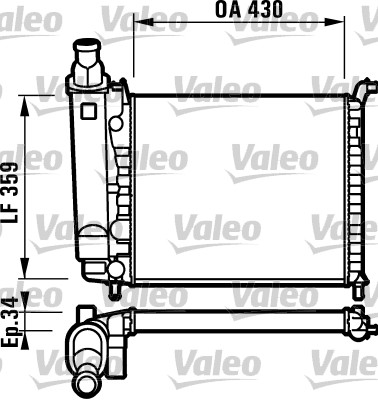 Radiateur Valeo 732004