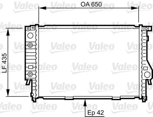 Radiateur Valeo 732099