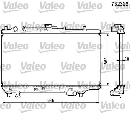 Radiateur Valeo 732326