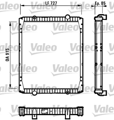 Radiateur Valeo 732337