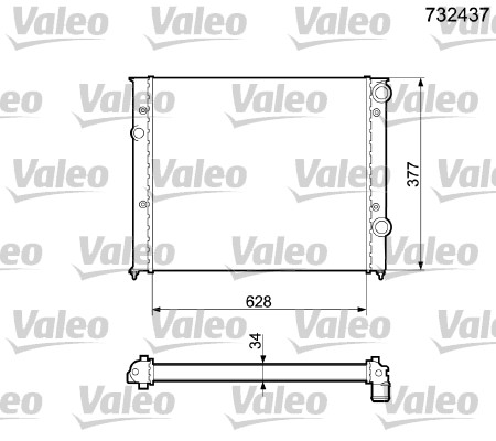 Radiateur Valeo 732437