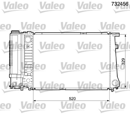 Radiateur Valeo 732456