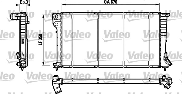 Radiateur Valeo 732577