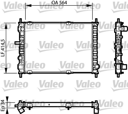 Radiateur Valeo 732623