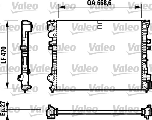 Radiateur Valeo 732692