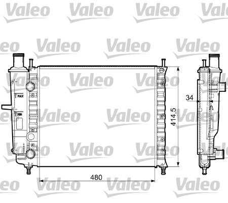 Radiateur Valeo 732788