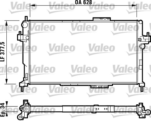 Radiateur Valeo 732824