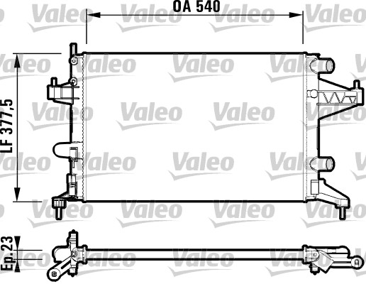 Radiateur Valeo 732825