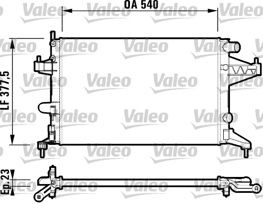 Radiateur Valeo 732826