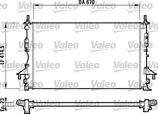 Radiateur Valeo 732827