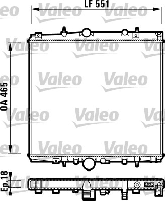 Radiateur Valeo 732830