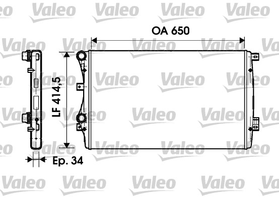 Radiateur Valeo 732872