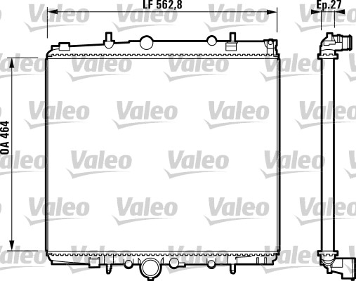 Radiateur Valeo 732880