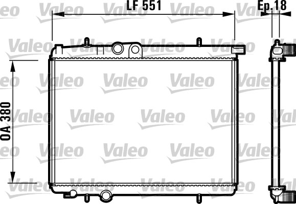 Radiateur Valeo 732886