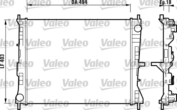 Radiateur Valeo 732903