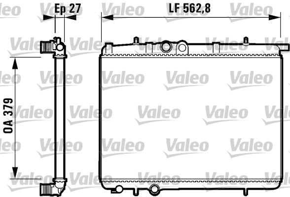 Radiateur Valeo 732910