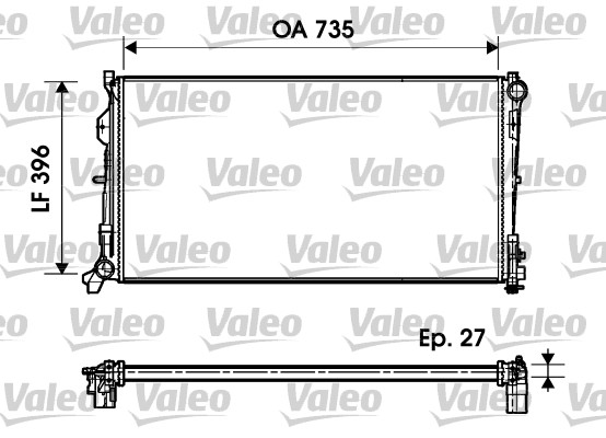 Radiateur Valeo 732956