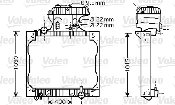 Radiateur Valeo 733429