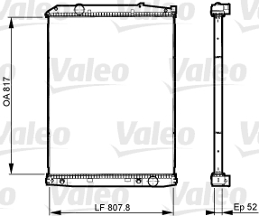 Koelblok radiateur Valeo 733513