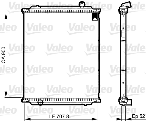 Koelblok radiateur Valeo 733517