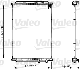 Koelblok radiateur Valeo 733522