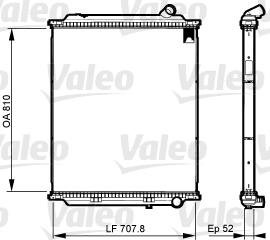 Koelblok radiateur Valeo 733525