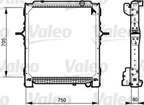 Radiateur Valeo 733548