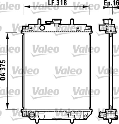 Radiateur Valeo 734105