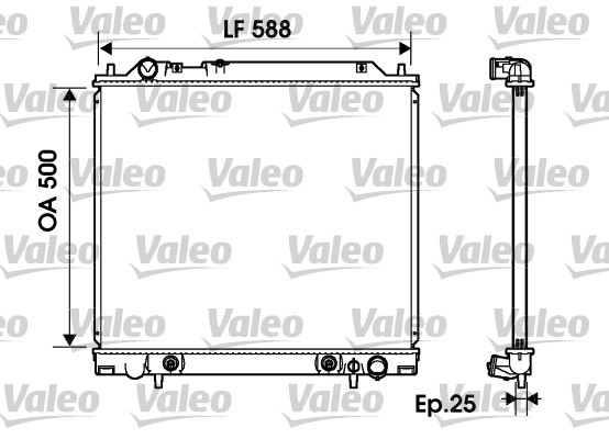 Radiateur Valeo 734145