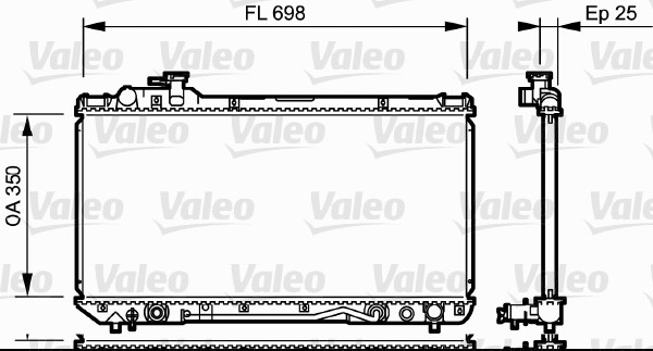 Radiateur Valeo 734172