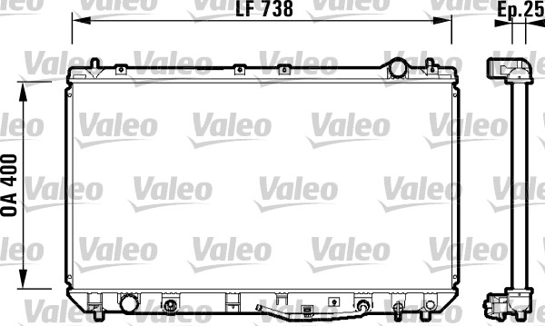 Radiateur Valeo 734177