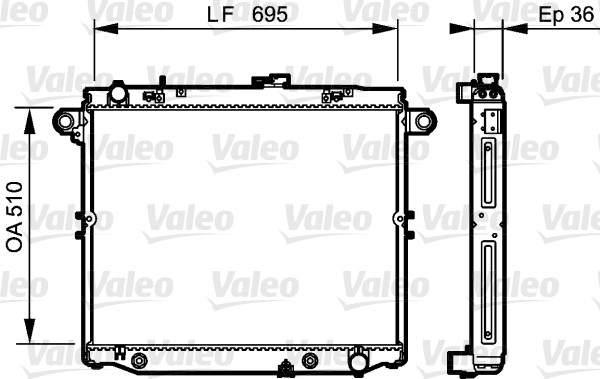 Radiateur Valeo 734190