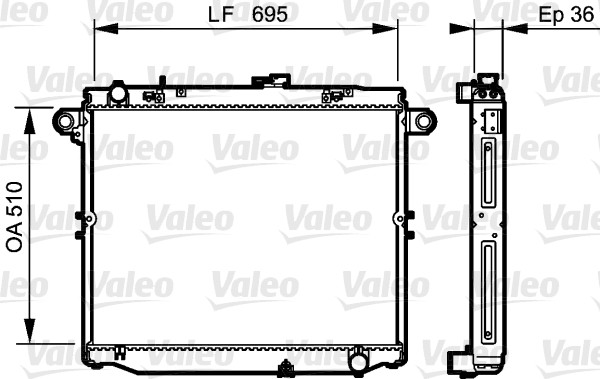 Radiateur Valeo 734191