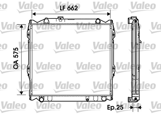 Radiateur Valeo 734204