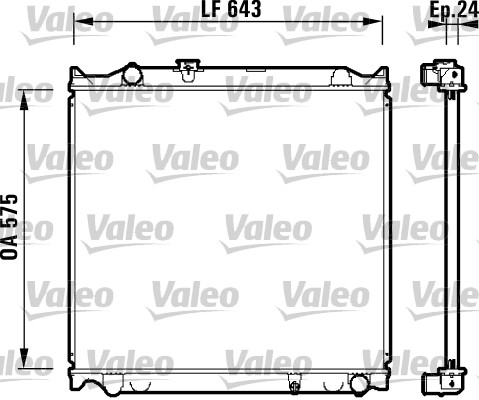 Radiateur Valeo 734205