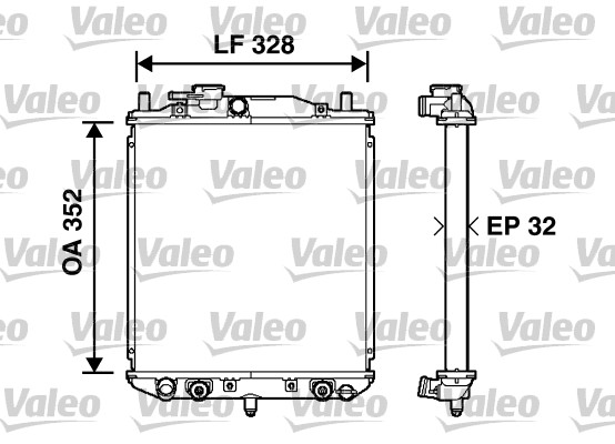 Radiateur Valeo 734208