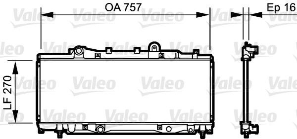 Radiateur Valeo 734219