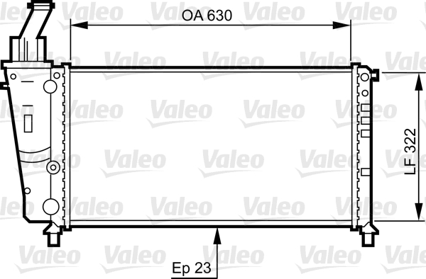 Radiateur Valeo 734221