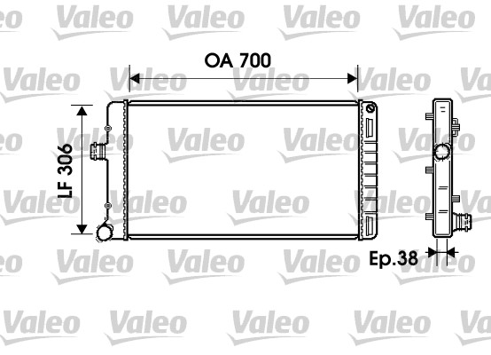 Radiateur Valeo 734224