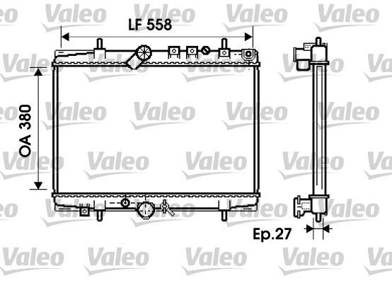 Radiateur Valeo 734282