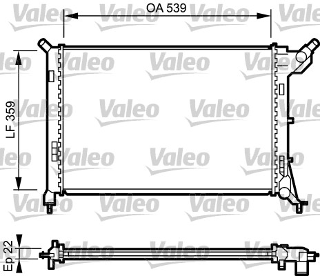 Radiateur Valeo 734326