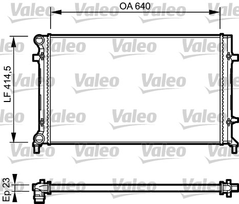 Radiateur Valeo 734332